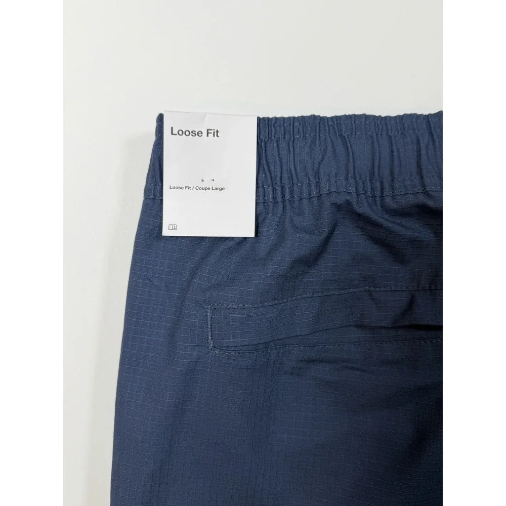 Jordan Flight Utility Cargo Pants Mens L Blue Loose Fit Ripstop HV0530-464 NWT